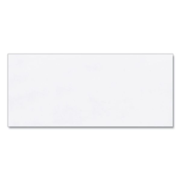 Open-Side Business Envelope, #10, Commercial Flap, Diagonal Seam, Gummed Closure, 4.13 x 9.5, White, 500/Box