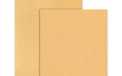 Kraft Clasp Envelope, #105, Square Flap, Clasp/Gummed Closure, 11.5 x 14.5, Brown Kraft, 100/Pack