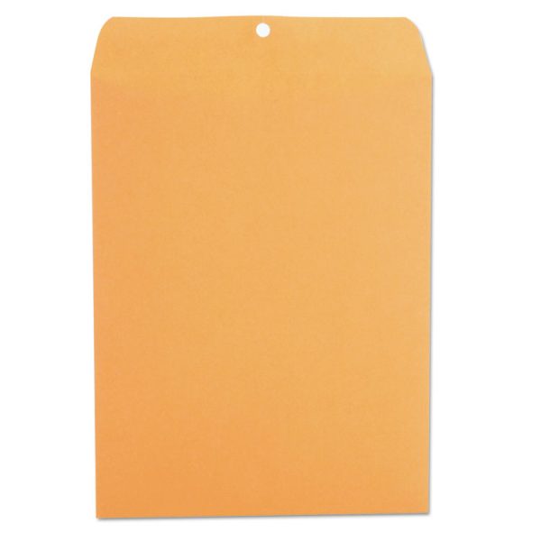 Kraft Clasp Envelope, #93, Square Flap, Clasp/gummed Closure, 9.5 X 12.5, Brown Kraft, 100/box - Image 2