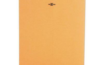 Kraft Clasp Envelope, #93, Square Flap, Clasp/gummed Closure, 9.5 X 12.5, Brown Kraft, 100/box