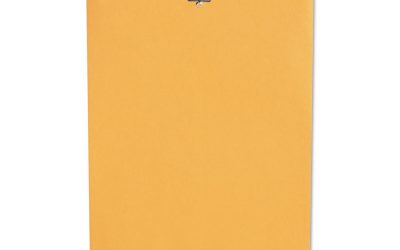 Kraft Clasp Envelope, #98, Square Flap, Clasp/gummed Closure, 10 X 15, Brown Kraft, 100/box