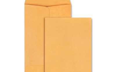 Kraft Coin Envelope, #1, Round Flap, Gummed Closure, 2.25 X 3.5, Light Brown Kraft, 250/box