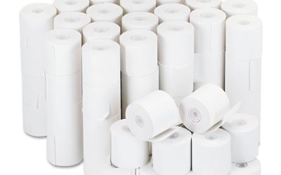 Impact And Inkjet Print Bond Paper Rolls, 0.5″ Core, 2.25″ X 126 Ft, White, 100/carton