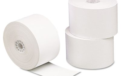 Direct Thermal Printing Paper Rolls, 3.13″ X 230 Ft, White, 10/pack