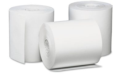 Direct Thermal Printing Paper Rolls, 3.13″ X 230 Ft, White, 50/carton