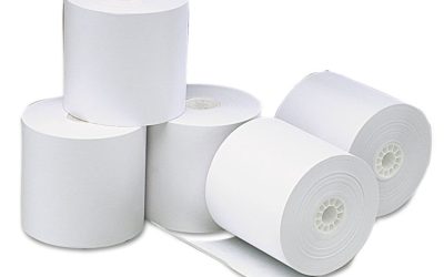 Direct Thermal Printing Paper Rolls, 3.13″ X 273 Ft, White, 50/carton