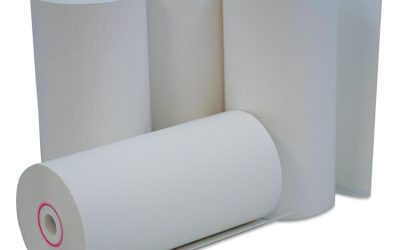 Direct Thermal Print Paper Rolls, 0.38″ Core, 4.38″ x 127 ft, White, 50/Carton