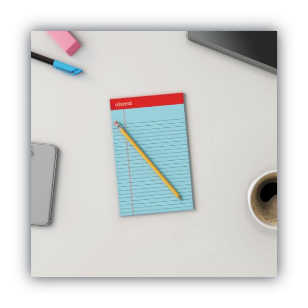 Colored Perforated Ruled Writing Pads, Narrow Rule, 50 Blue 5 X 8 Sheets, Dozen - Image 7