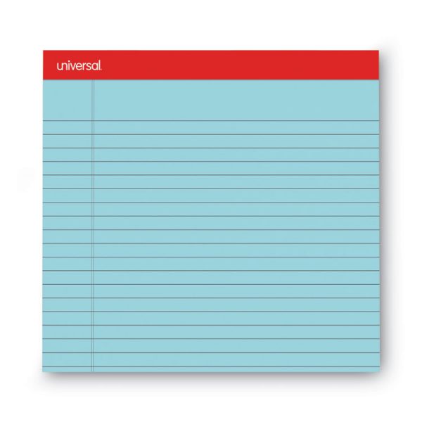 Colored Perforated Ruled Writing Pads, Wide/legal Rule, 50 Blue 8.5 X 11 Sheets, Dozen - Image 5