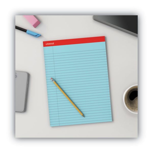 Colored Perforated Ruled Writing Pads, Wide/legal Rule, 50 Blue 8.5 X 11 Sheets, Dozen - Image 7