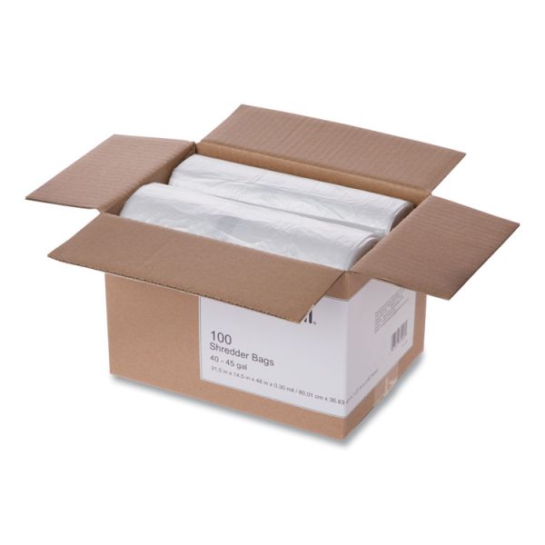 High-Density Shredder Bags, 40-45 Gal Capacity, 100/box - Image 2