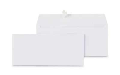Peel Seal Strip Business Envelope, #9, Square Flap, Self-Adhesive Closure, 3.88 X 8.88, White, 500/box