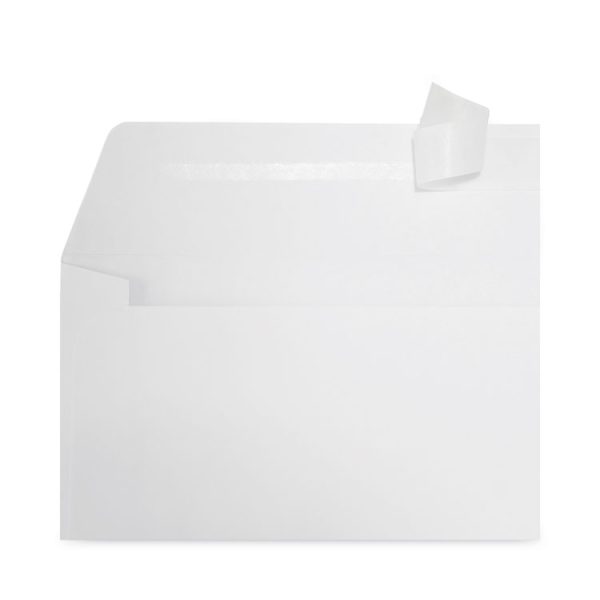 Peel Seal Strip Business Envelope, Address Window, #10, Square Flap, Self-Adhesive Closure, 4.13 x 9.5, White, 500/Box - Image 2