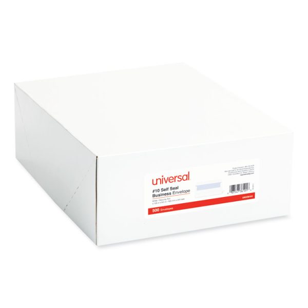 Self-Seal Security Tint Business Envelope, #10, Square Flap, Self-Adhesive Closure, 4.13 x 9.5, White, 500/Box - Image 2