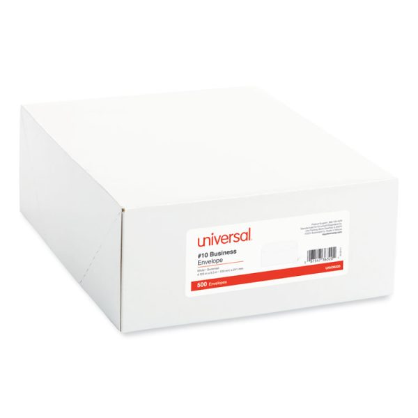 Open-Side Business Envelope, #10, Commercial Flap, Side Seam, Gummed Closure, 4.13 x 9.5, White, 500/Box - Image 2
