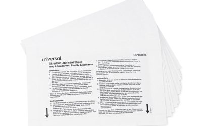 Shredder Lubricant Sheets, 8.4 x 5.9, 24 Sheets/Pack
