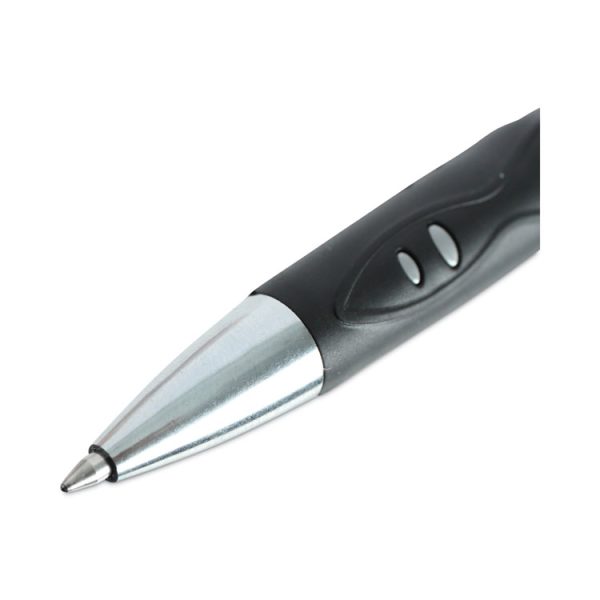 Comfort Grip Gel Pen, Retractable, Medium 0.7 mm, Black Ink, Gray/Black/Silver Barrel, 36/Pack - Image 7