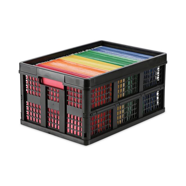 Filing/storage Tote, Letter Files, 20.13" X 14.63" X 10.75", Black - Image 2