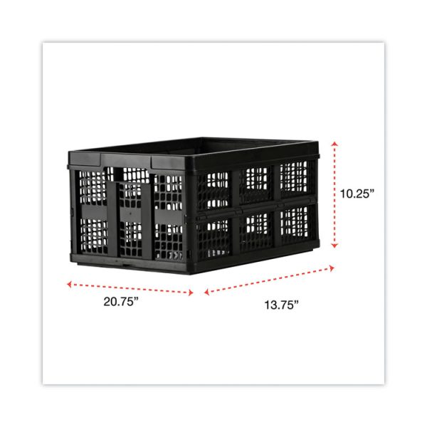 Filing/storage Tote, Letter Files, 20.13" X 14.63" X 10.75", Black - Image 5