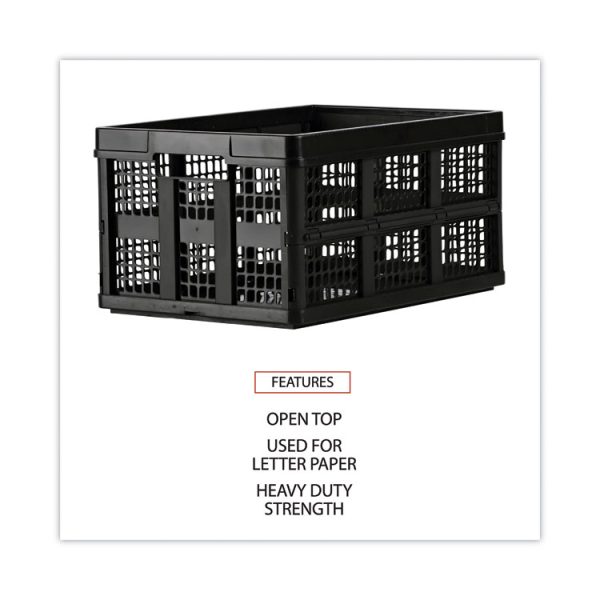 Filing/storage Tote, Letter Files, 20.13" X 14.63" X 10.75", Black - Image 6