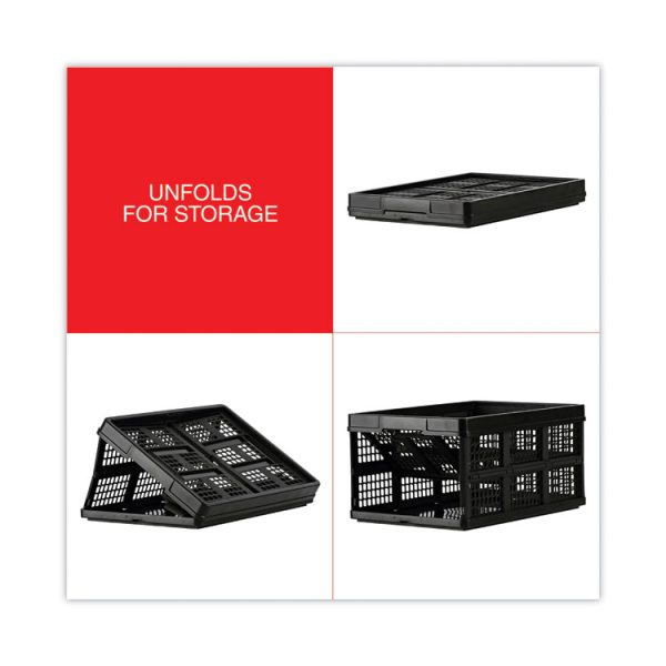 Filing/storage Tote, Letter Files, 20.13" X 14.63" X 10.75", Black - Image 7
