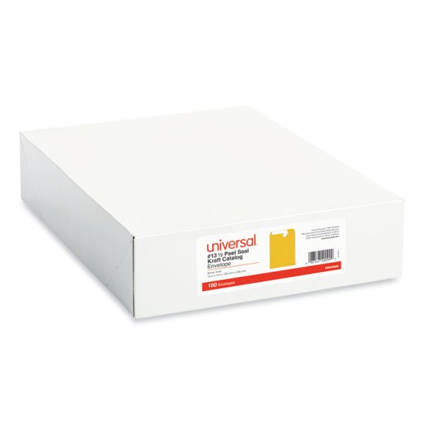 Peel Seal Strip Catalog Envelope, #13 1/2, Square Flap, Self-Adhesive Closure, 10 X 13, Natural Kraft, 100/box - Image 2