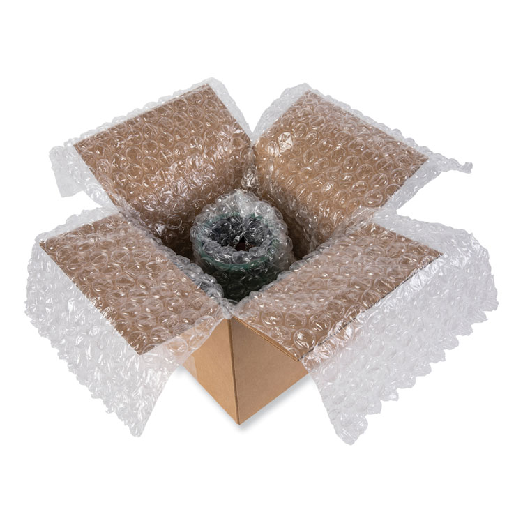 Bubble Packaging, 0.31" Thick, 12" x 30 ft, Perforated Every 12", Clear, 12/Carton - Image 5