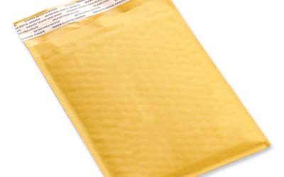 Peel Seal Strip Cushioned Mailer, #000, Extension Flap, Self-Adhesive Closure, 4 x 8, 500/Carton