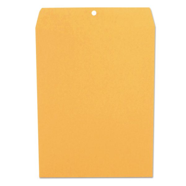 Kraft Clasp Envelope, #12 1/2, Square Flap, Clasp/gummed Closure, 9.5 X 12.5, Brown Kraft, 100/box - Image 2