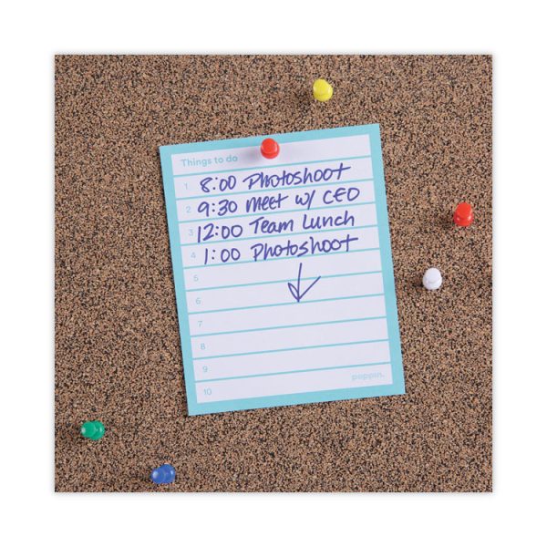 Tech Cork Board, 24 x 18, Brown Surface, Black Aluminum Frame - Image 4