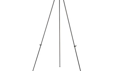 Instant Setup Foldaway Easel, Adjusts 15″ To 61″ High, Steel, Black
