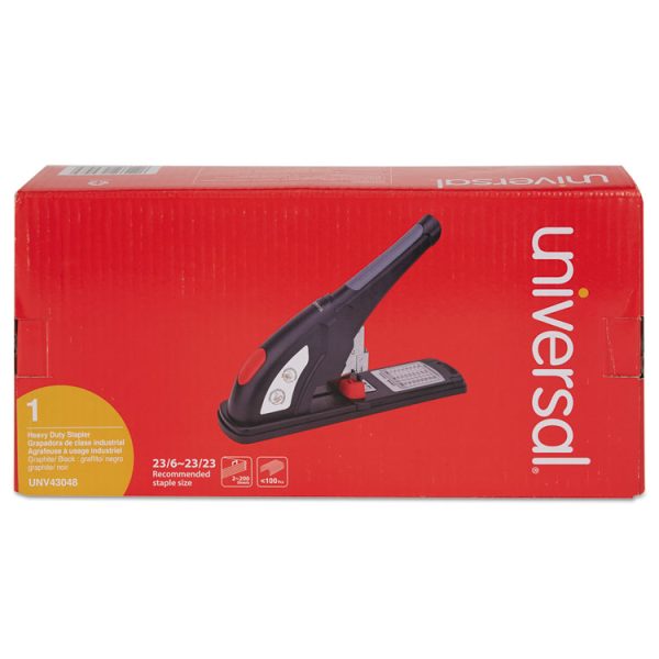 Heavy-Duty Stapler, 200-Sheet Capacity, Black/graphite/red - Image 3