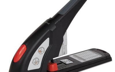 Heavy-Duty Stapler, 200-Sheet Capacity, Black/graphite/red