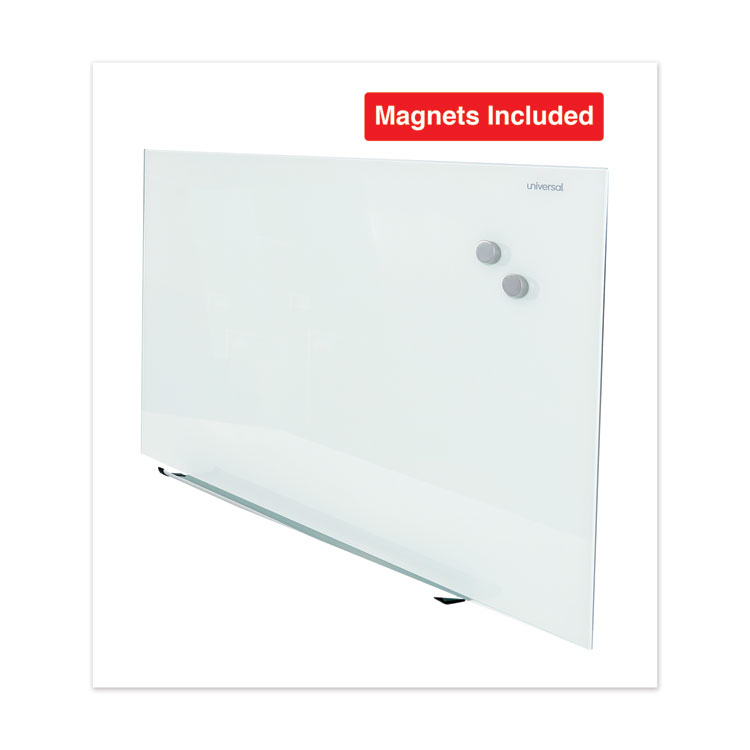 Frameless Magnetic Glass Marker Board, 36 x 24, Translucent Frost Surface - Image 4