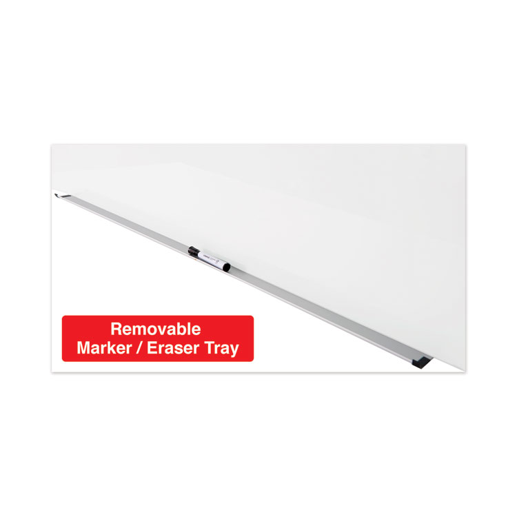 Frameless Magnetic Glass Marker Board, 36 x 24, Translucent Frost Surface - Image 6