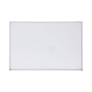 Melamine Dry Erase Board with Aluminum Frame, 36 x 24, White Surface, Anodized Aluminum Frame