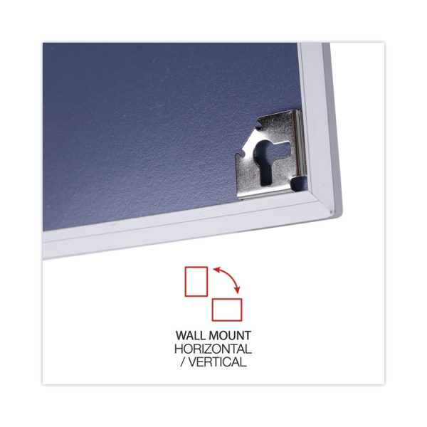 Melamine Dry Erase Board with Aluminum Frame, 36 x 24, White Surface, Anodized Aluminum Frame - Image 4