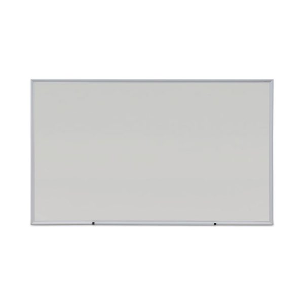 Deluxe Melamine Dry Erase Board, 60 x 36, Melamine White Surface, Silver Anodized Aluminum Frame