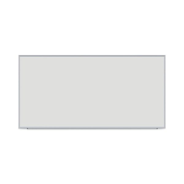 Deluxe Melamine Dry Erase Board, 96 x 48, Melamine White Surface, Silver Anodized Aluminum Frame