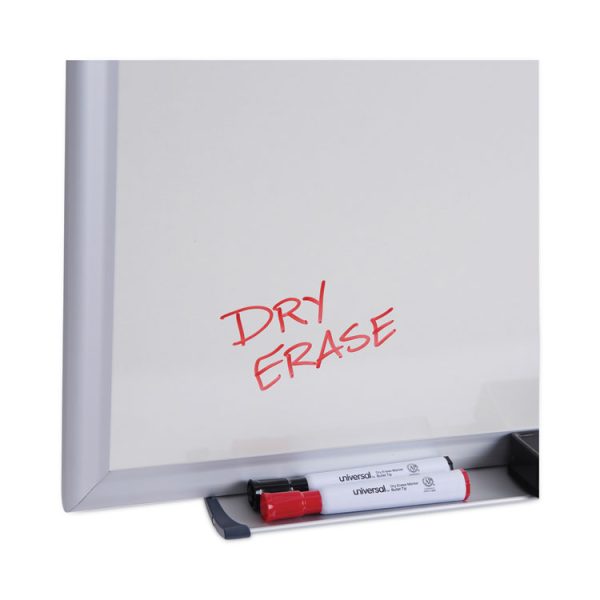 Deluxe Melamine Dry Erase Board, 96 x 48, Melamine White Surface, Silver Anodized Aluminum Frame - Image 7