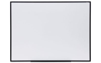 Design Series Deluxe Dry Erase Board, 48 x 36, White Surface, Black Anodized Aluminum Frame