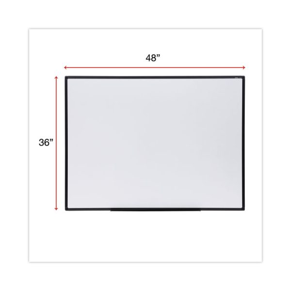 Design Series Deluxe Dry Erase Board, 48 x 36, White Surface, Black Anodized Aluminum Frame - Image 3