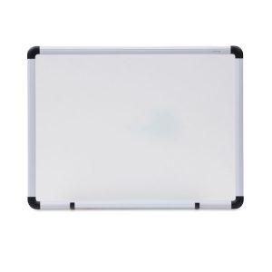Modern Melamine Dry Erase Board with Aluminum Frame, 24 x 18, White Surface