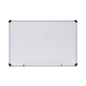 Modern Melamine Dry Erase Board with Aluminum Frame, 36 x 24, White Surface