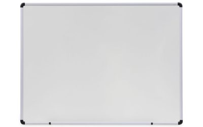 Modern Melamine Dry Erase Board with Aluminum Frame, 48 x 36, White Surface