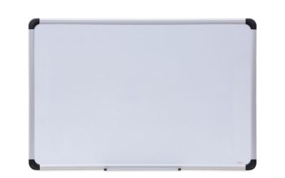 Magnetic Steel Dry Erase Marker Board, 36 x 24, White Surface, Aluminum/Plastic Frame