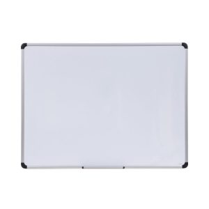 Magnetic Steel Dry Erase Marker Board, 48 x 36, White Surface, Aluminum/Plastic Frame