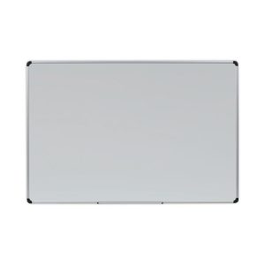 Deluxe Porcelain Magnetic Dry Erase Board, 72 x 48, White Surface, Silver/Black Aluminum Frame