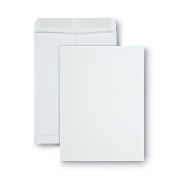 Catalog Envelope, 28 lb Bond Weight Paper, #10 1/2, Square Flap, Gummed Closure, 9 x 12, White, 100/Box