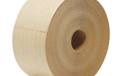 Glass-Fiber Reinforced Gummed Kraft Sealing Tape, 3″ Core, 3″ X 450 Ft, Brown, 10/carton